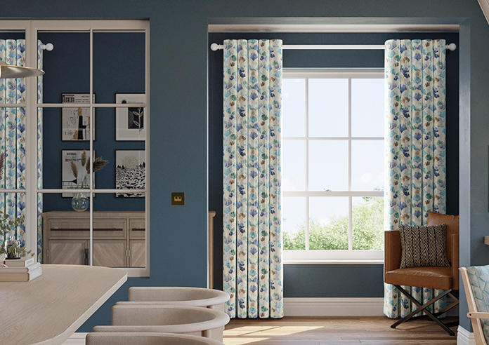 Palm Beach Faux Silk, Cool Water - Made to Measure Curtain - Image 3